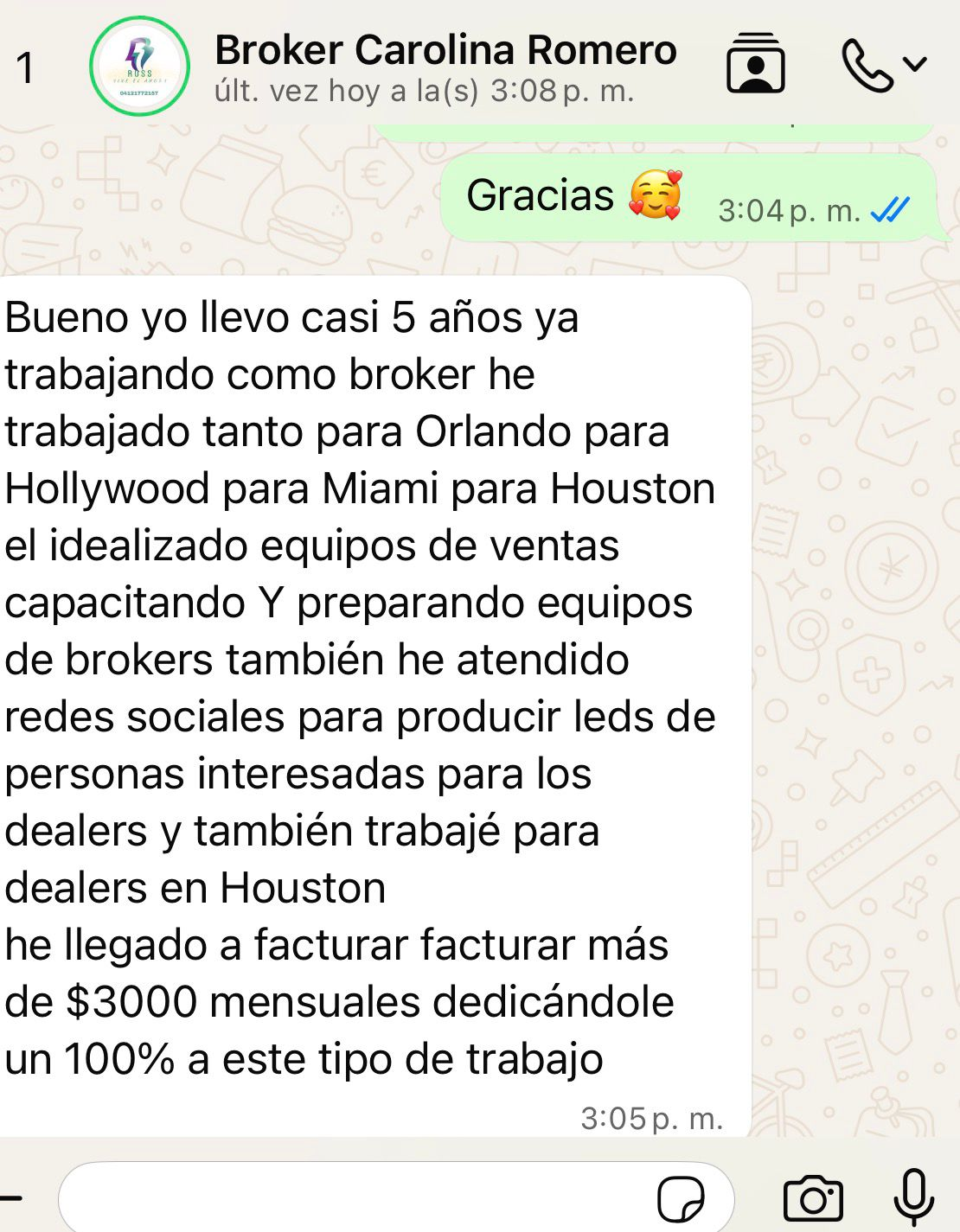 Prueba de venta de Carolina, Zulia – Venezuela