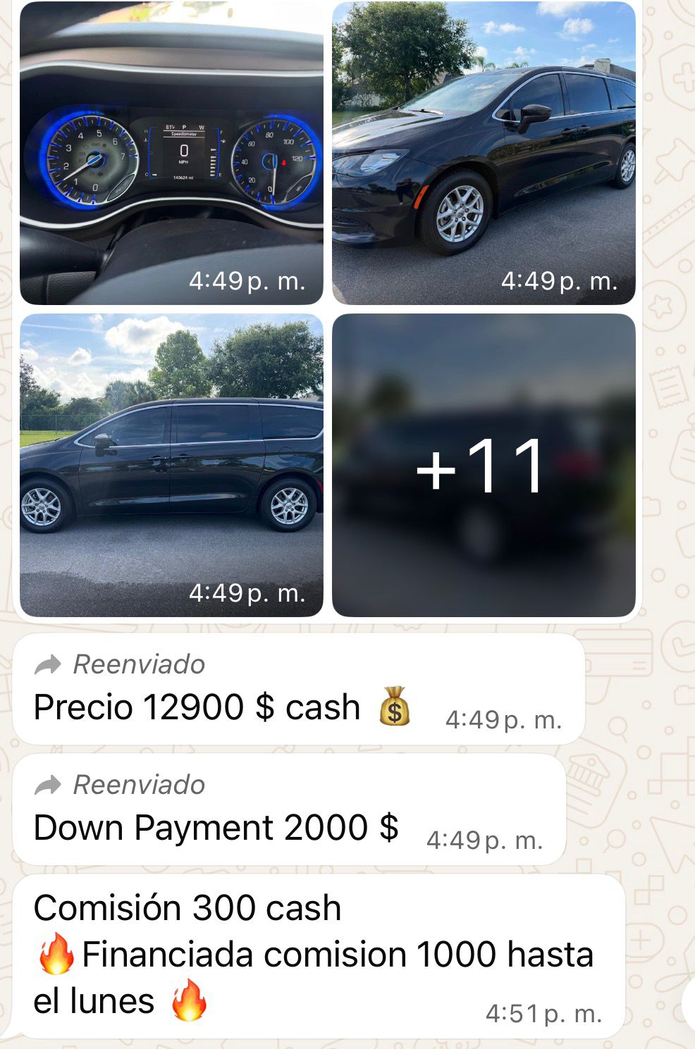 Comisiones enviadas por dealer Yanley